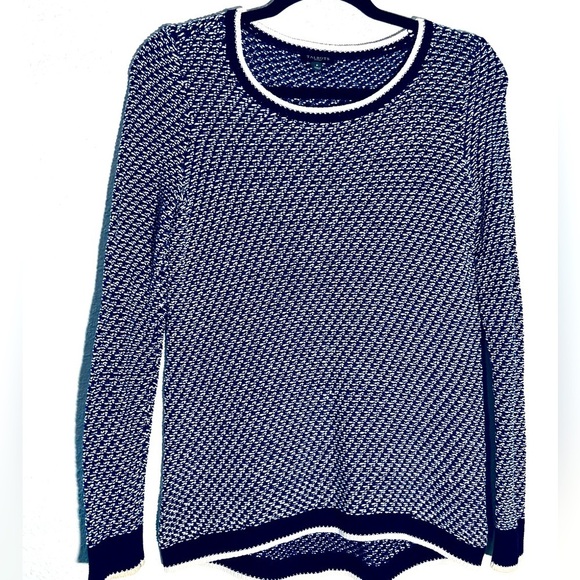 Talbots Petite 100% Cotton Waffle Knit Crewneck Pullover Sweater - Picture 1 of 6